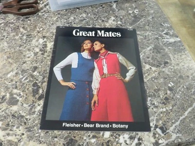 Fleisher Vol. 63 GREAT MATES Crochet & Knitting Patterns Mod Boho 1970s Fashions - Image 1 of 3