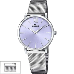 Reloj Lotus Trendy Mujer Esfera morada correa acero y piel 18731/3 - Imagen 1 de 2
