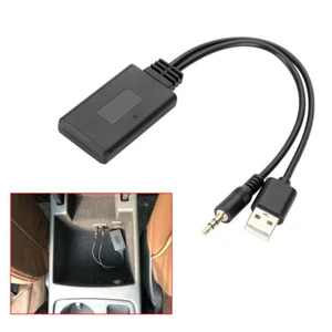 1x Universal Car Accessory Wireless Bluetooth AUX Audio Receiver Adapter Parts - Picture 1 of 12