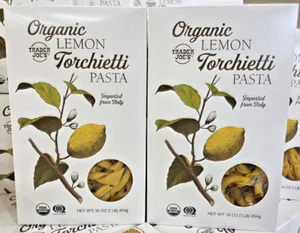 Pasta Torchietti de limón orgánica Trader Joe's 16 oz 454 g (2 cajas) - Imagen 1 de 2