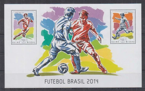 S566. Guine-Bissau - MNH - 2014 -Sport - Football - Brasil - Bl Cover