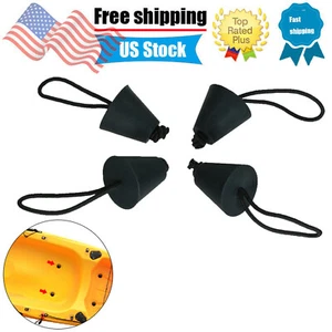 4Pcs Universal Kayak Scupper Plug Kit Canoe Drain Holes Stopper Accessories J8Q7 - Picture 1 of 12