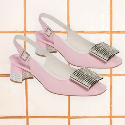 BOMBA CON HONDA JEFFREY CAMPBELL BILLION JEWEL EN CHAROL ROSA/PLATA Foto 1 de 4