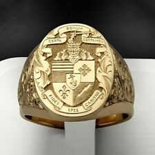 Luxury 18k Yellow Gold Plated Rings for Men Wedding Fine Jewelry Rings Size 6-13