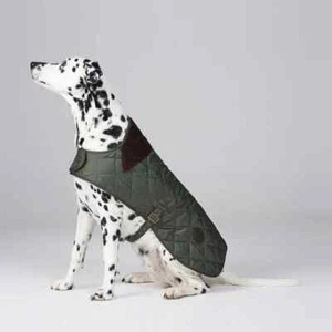 Barbour Quilted Olive Green Dog Coat - S, L & 2XL - Picture 1 of 4