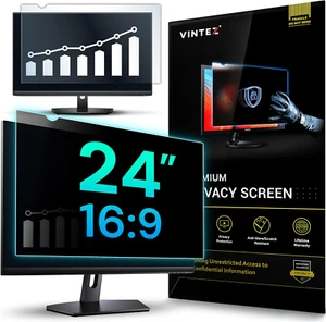 24-Inch Privacy Screen Filter for Monitor – 16:9 Anti-Glare, Blue Light Blocking - Picture 1 of 12