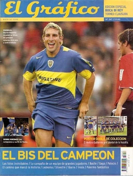 BOCA JUNIORS 冠军 Apertura 2006 特别杂志 + 阿根廷海报 — 第 1/1 张图片
