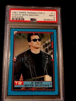 1991 Topps Terminator 2 - #11 A Date With Destiny Sticker - PSA 9 MINT - Image 1 of 2