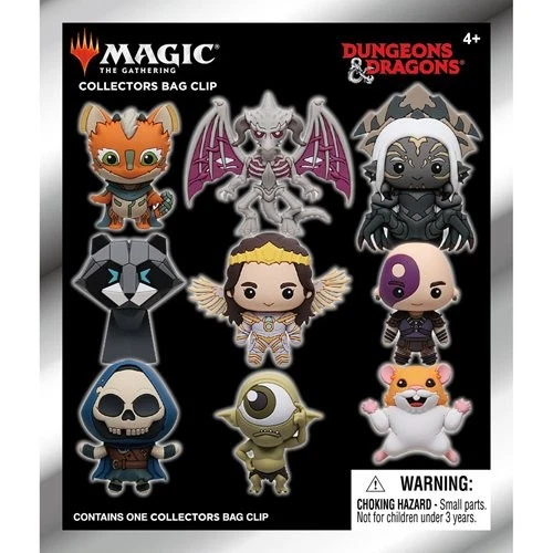 New!  Magic The Gathering x Dungeons & Dragons 3D Foam Bag Clip 3-Pack  - Image 1 of 1