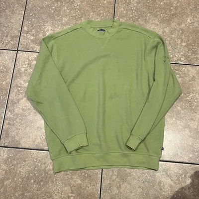 Callaway 高尔夫运动衫男式 L 绿色标志圆领长袖套衫 — 第 1/4 张图片