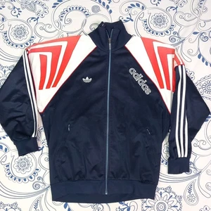 ADIDAS TRACKSUIT JACKET ZIPPER VINTAGE GABBER D6 GIACCA GINNICA SPORT TRAINING  - Picture 1 of 24