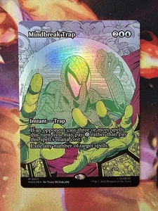 Mindbreak Trap (Borderless) Foil Marvel Spiderman #M0011 Roller PRINT ERROR - Picture 1 of 6