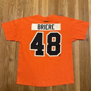 T-shirt classica invernale Reebok NHL Danny Briere #48 Philadelphia Flyers uomo XL - Foto 1 di 7