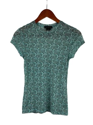 Manga corta The Limited para mujer M verde azulado cachemir Foto 1 de 4