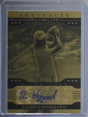 2021 Upper Deck Artifacts Aurum Signatures /99 Rasmus Hojgaard Rookie Auto RC - Image 1 of 2
