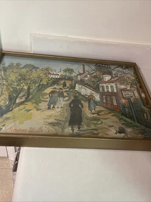 Maurice Utrillo, V. @1921. Compras en la calle de París - Moulins De Sannois, usado en excelente estado Foto 1 de 4