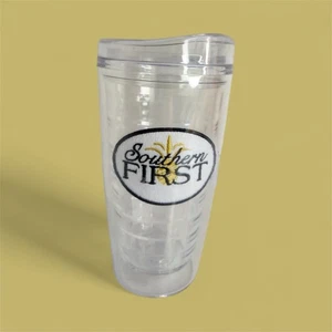 Southern First Shelby 16 oz coperchio tazza bicchiere trasparente e cannuccia doppia parete isolato - Foto 1 di 6