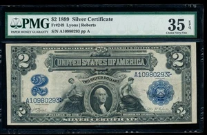 AC Fr 249 1899 $2 Silver Certificate PMG 35 EPQ - Picture 1 of 2