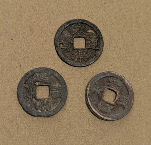 3 Pcs Ancient Chinese Coins From Southern Song Dynasty Mixed RIVER FOUND_w34 - Picture 1 of 4