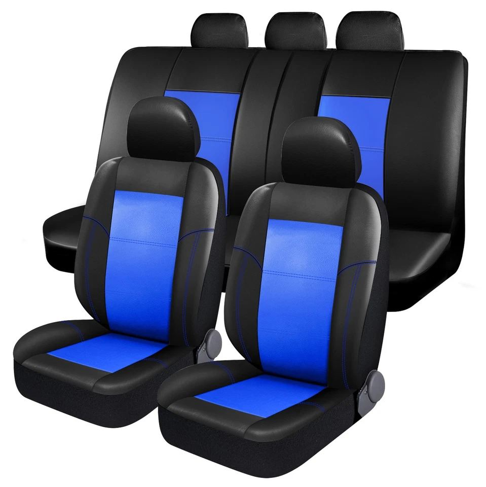 For Hyundai Elantra/Tucson/Sonata/Accent Leather Car Seat Covers Protectors Set - Image 1 of 4