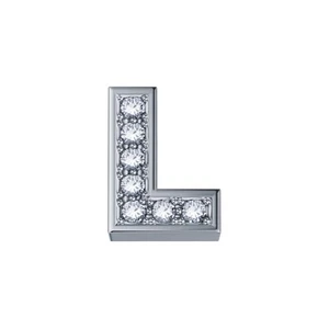 Donna Oro - DCHF3319L - ELEMENTO LETTERA IN ORO BIANCO E DIAMANTI - Imagen 1 de 1