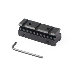 Montaje de mira telescópica de caza 11 mm cola de milano a 20 mm Picatinny riel convertidor base adaptador - Imagen 1 de 9