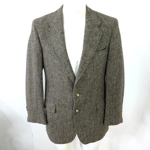 Mark Shale Harris Tweed 38 100% Wolle Knopf Blazer Sport Mantel Jacke braun neuwertig - Bild 1 von 16