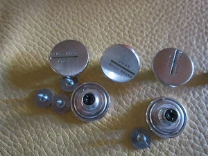 (1,20€ / Stück) 5 Stück Moderne Metall Jeansknöpfe Silber       (jeansknyour17m - Picture 1 of 1