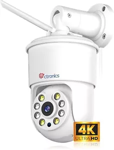 ctronics CCTV Cam Record 4K Telecamera di Sicurezza Esterno Auto Tracking BoxK - Foto 1 di 8