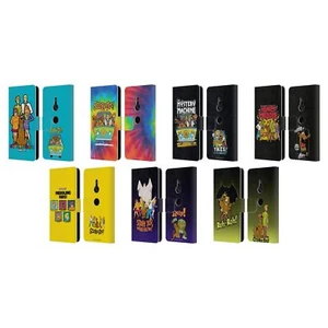 OFFICIAL SCOOBY-DOO MYSTERY INC. LEATHER BOOK WALLET CASE FOR SONY PHONES 1 - Picture 1 of 13