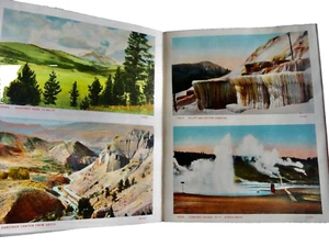 yELLOWSTONE NATIONAL PARK PICTURE VIEW BOOKLET SERIESC VINTAGE SOUVENIR neocurio - Picture 1 of 9