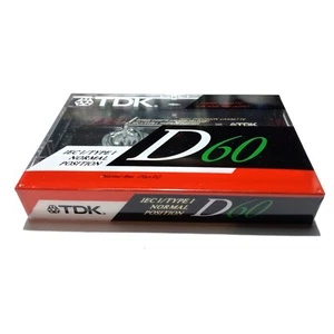 Audiocassetta Musicassetta Cassetta ferrica TDK D-60ES IEC I nuova sigillata - Imagen 1 de 1