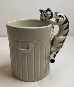 Takahashi Tom Cat Handle Mug Cup Hand Painted San Francisco Cat Lover Coffee - Picture 1 of 6