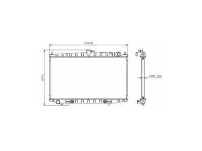 For 1993-1997 Nissan Altima Radiator Denso 84626DCQS 1996 1995 1994 Radiator Foto 1 de 2