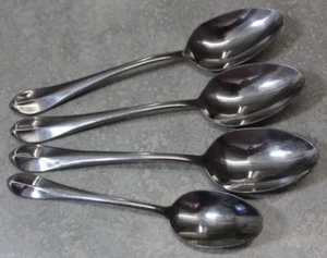 Mikasa Stainless Steel CHLOE set of 3 OVAL SOUP SPOONS / 1 TEASPOON raised tip - Picture 1 of 4