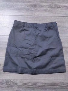 Lands End Skirt Girls Size 12+ Gray Chino School Uniform Skort Built In Liner - Picture 1 of 8