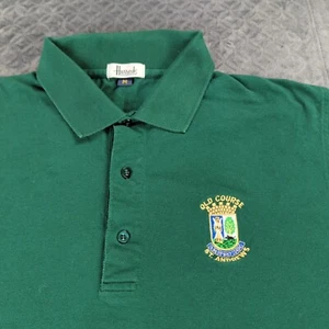 Harrods Knightsbride Polo Shirt Old Course St Andrews Short Sleeve Men Medium - Picture 1 of 10