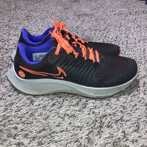 Nike Air Zoom Pegasus 38 Shield Black Total Orange DC4073-003 Men's Size 9.5 - Picture 1 of 11