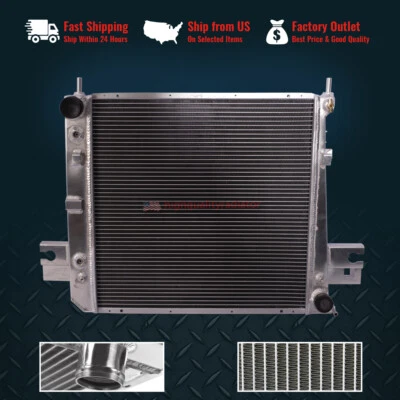 DPI:2481 All Aluminum Radiator For 2002-2006 Jeep Liberty 3.7L V6 AT/MT Foto 1 de 4