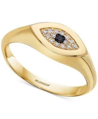 EFFY Diamond Eye Ring in 14K Yellow Gold Size 7 - Image 1 of 4