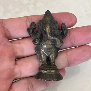 Estatua de Ganesha Estatua de Ganesh de bronce de pie - 6,5 Cm de colección - Imagen 1 de 5