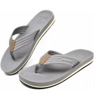 GPOS Mens Yoga Foam Flip Flops Comfortable Beach Thong Sandals with Heel Cup & S