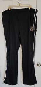 Enyce Athletic Pull On Workout Running Pants Mens Size 5X Black, 2 White Stripes - Picture 1 of 18
