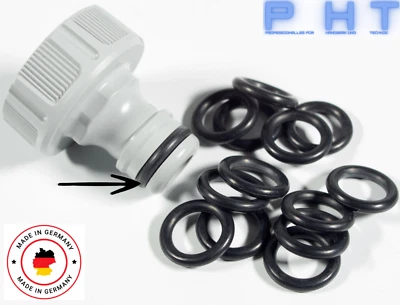 FÜR GARDENA UND ANDERE 1/2" WASSERSCHLÄUCHE O-Ring / Dichtung 25Stk. für alle 1/2"u.3/4" Schlauchsysteme z.B.Gardena etc.