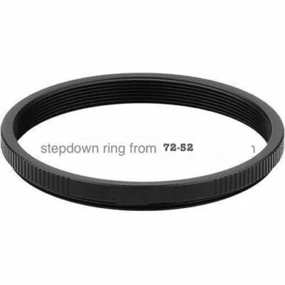 52-72 adapter ring to use 72mm lenses on 52mm thread lens - Image 1 of 2