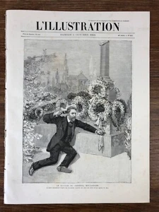 L'ILLUSTRATION 1891 Nr 2535 Suicide du General Boulanger / Cyclone en Martinique - Foto 1 di 4