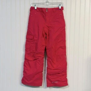 Columbia Omniheat Girl's M Bright Pink Snow Pants Adjustable - Picture 1 of 10