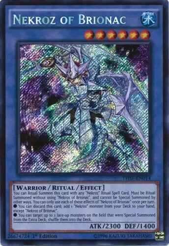 Yu-Gi-Oh! Nekroz of Brionac THSF-EN014 Secret Rare 1st Edition - Image 1 of 1