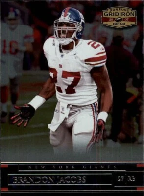 2007 Donruss Gridiron Gear Football #7 Brandon Jacobs - Image 1 of 2