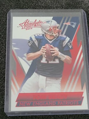 Tom Brady DIE-CUT 2014 Absolute #44 New England Patriots Red Spectrum SP - Image 1 of 2